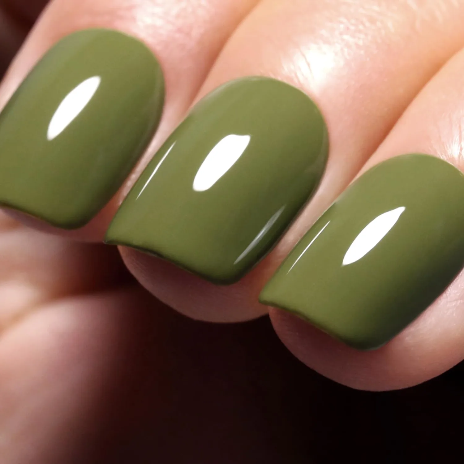Olive Green Gel Nail Polish, 0.5 Fl Oz, Autumn Winter, LED UV Gel Nail Polish Art Starter, DIY Salon Manicure for Women