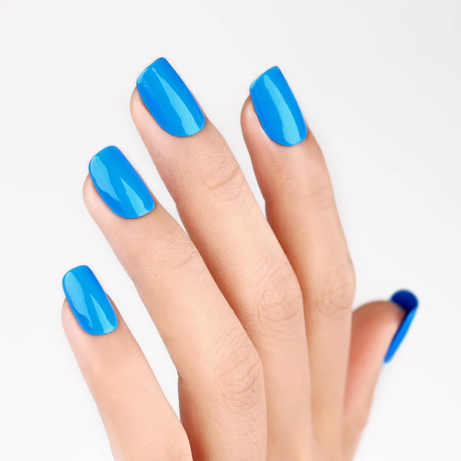 Gel Polish,1 Pcs 15ml Creme Blue Gel Nail Polish Soak off LED UV Gel Nail Polish Art Starter Manicure Salon DIY Nail Gel Polish at Home for Girl Women