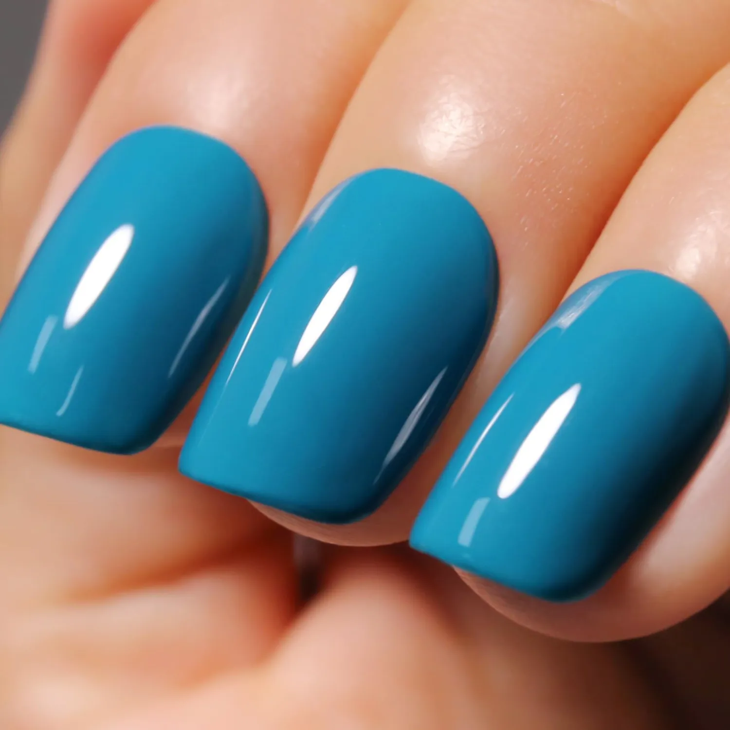 Gel Polish,1 Pcs 15ml Teal Blue Gel Nail Polish Soak off LED UV Gel Nail Polish Art Starter Manicure Salon DIY Nail Gel Polish at Home for Girl Women