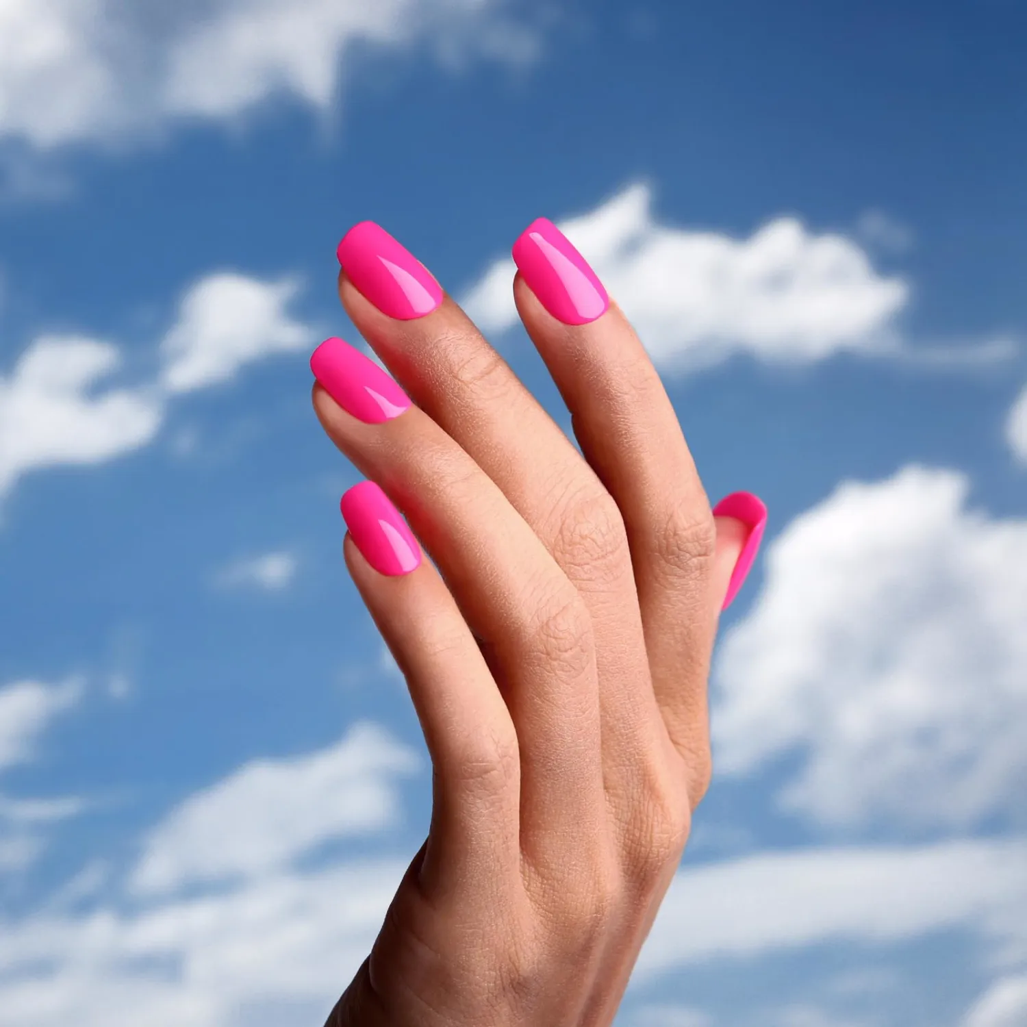 Gel Polish,1 Pcs 15ml Hot Pink Gel Nail Polish Autumn Winter Soak off LED UV Gel Nail Polish Art Starter Manicure Salon DIY Nail Gel Polish at Home for Girl Women