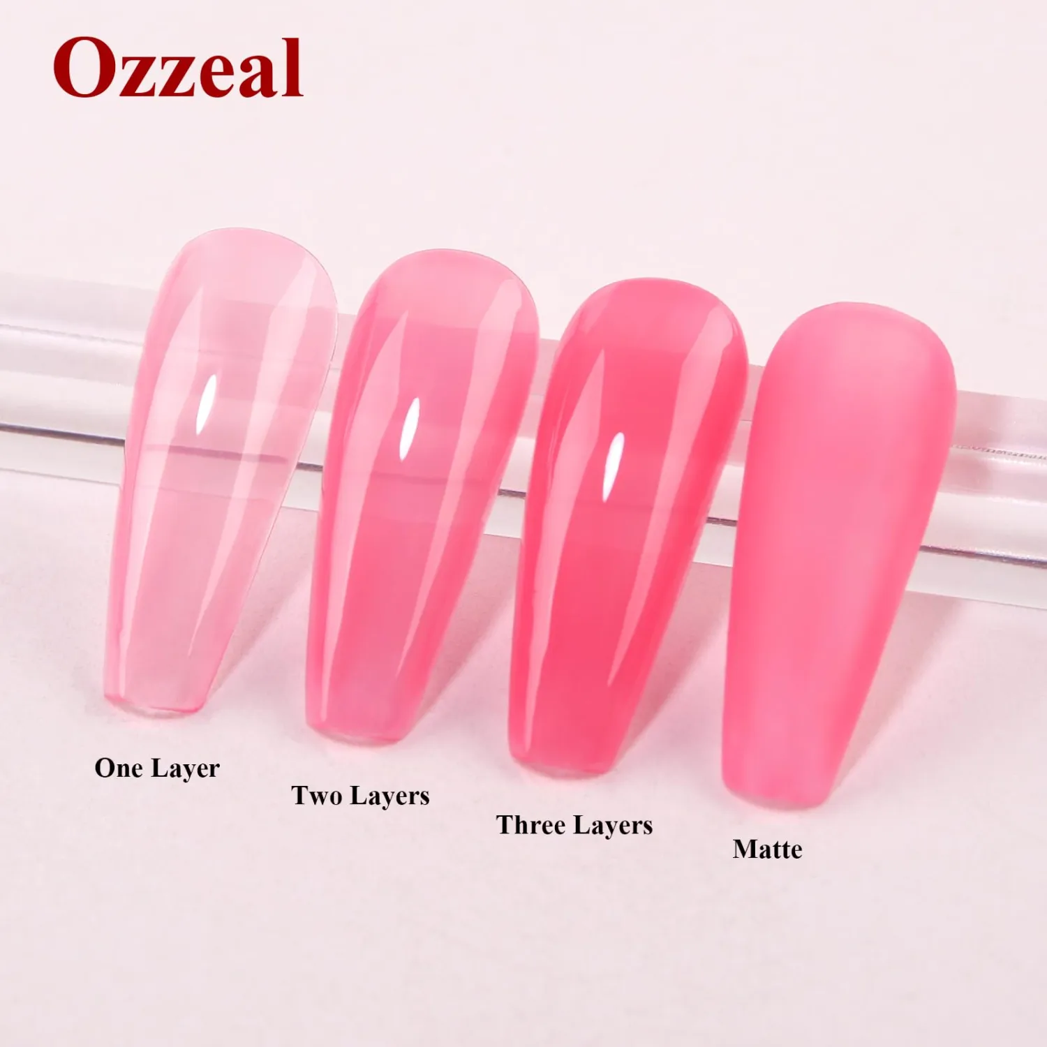 Jelly Gel Nail Polish, Pink Tulip Jelly Nail Polish Gel Translucent Sheer Spring Summer Nail Gel Polish Soak off UV LED Light for Nail Art DIY Manicure 0.5 Fl Oz