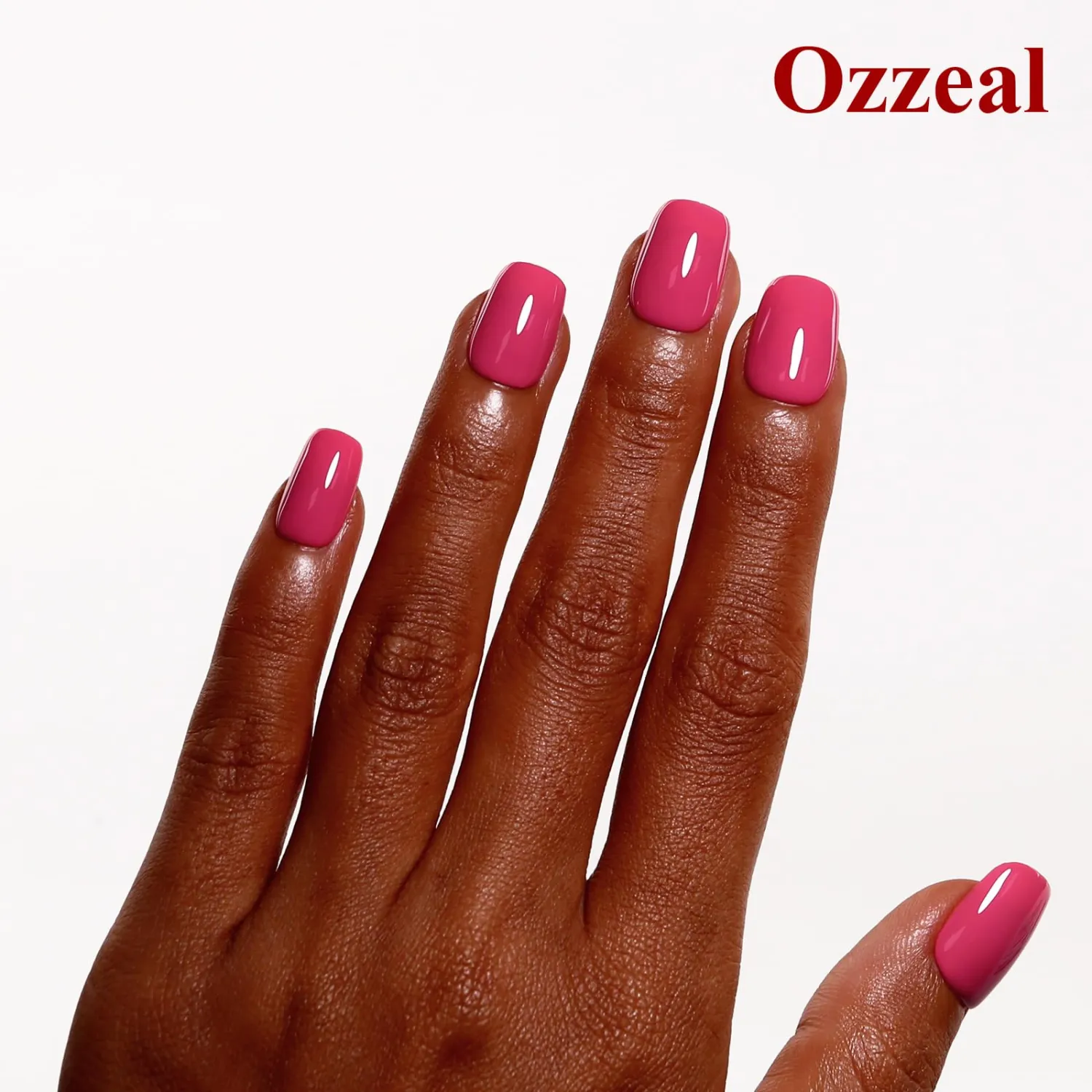 Rose Fuchsia Gel Nail Polish, 0.5 Fl Oz, Spring Summer Soak Off LED UV Gel Nail Polish Art Starter Manicure Salon DIY