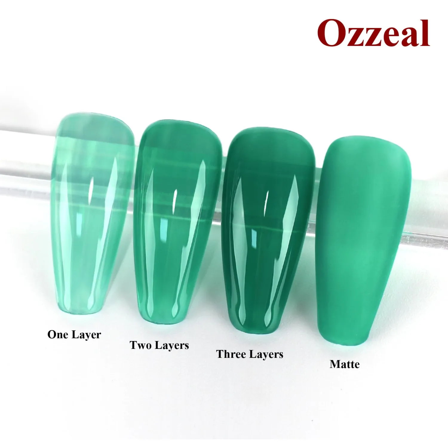 Jelly Gel Nail Polish, Emerald Green Jelly Nail Polish Gel Translucent Sheer Spring Summer Nail Gel Polish Soak off UV LED Light for Nail Art DIY Manicure 0.5 Fl Oz