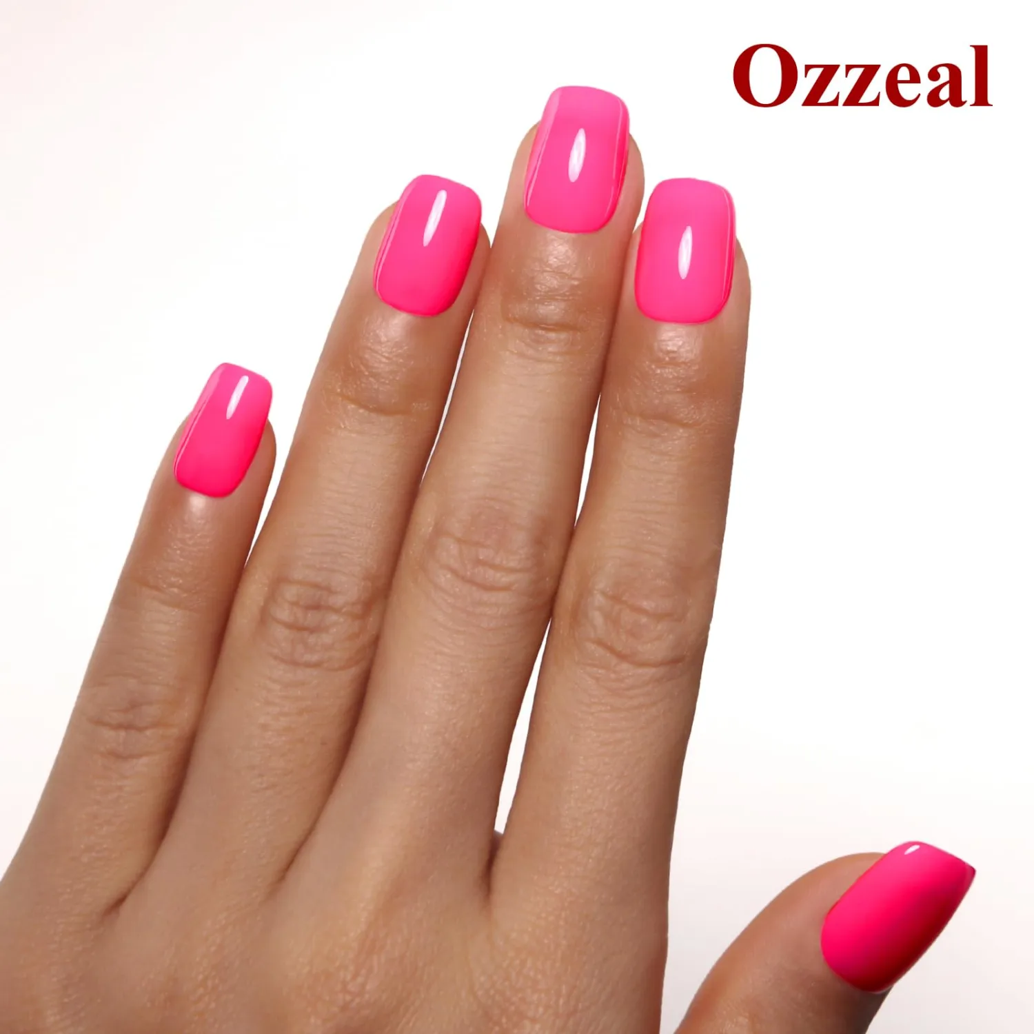Neon Gel Polish,0.5 Fl Oz Neon Pink Gel Nail Polish Bright Spring Summer Soak off LED UV Gel Nail Polish Art Starter Manicure Salon DIY Nail Gel Polish