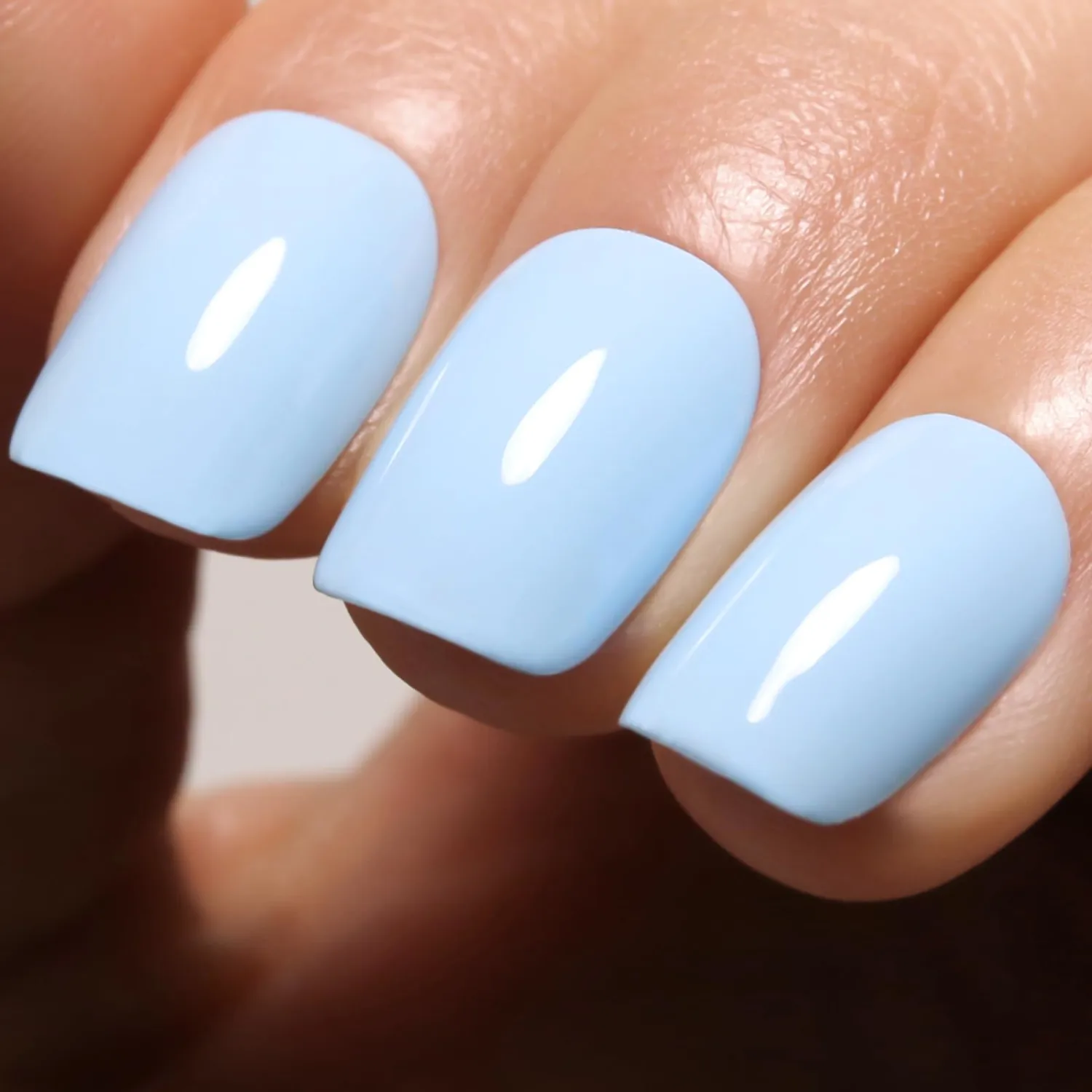 Light Baby Blue Gel Nail Polish, 0.5 Fl Oz - Spring/Summer Soak Off LED/UV Gel Nail Polish Art Starter Manicure Salon DIY