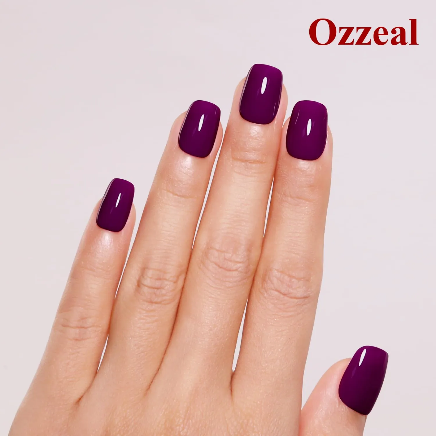 Gel Polish, 0.5 Fl Oz Wine Purple Gel Nail Polish Autumn Winter Soak Off LED UV Gel Nail Polish Art Starter Manicure Salon DIY Nail Gel Polish