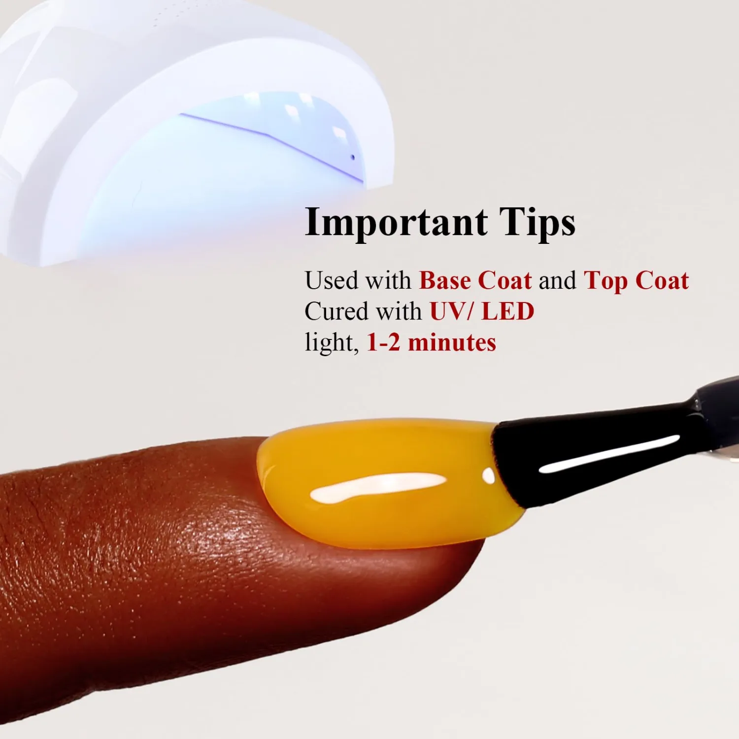 Lemon Yellow Gel Nail Polish, 0.5 Fl Oz, Spring Summer Soak Off LED UV Gel Nail Polish Art Starter Manicure Salon DIY