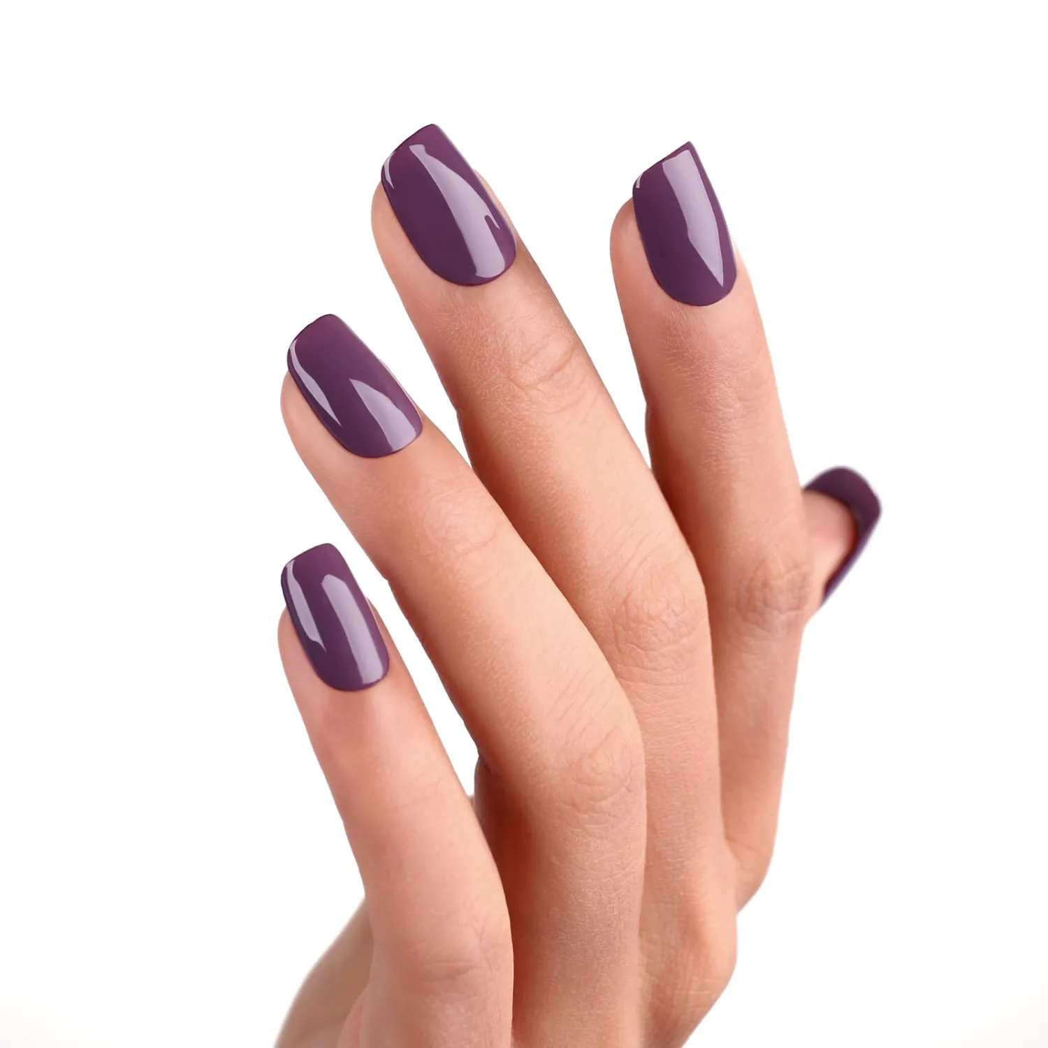 Gel Polish,1 Pcs 15ml Purple Brown Gel Nail Polish Autumn Winter Soak off LED UV Gel Nail Polish Art Starter Manicure Salon DIY Nail Gel Polish at Home for Girl Women