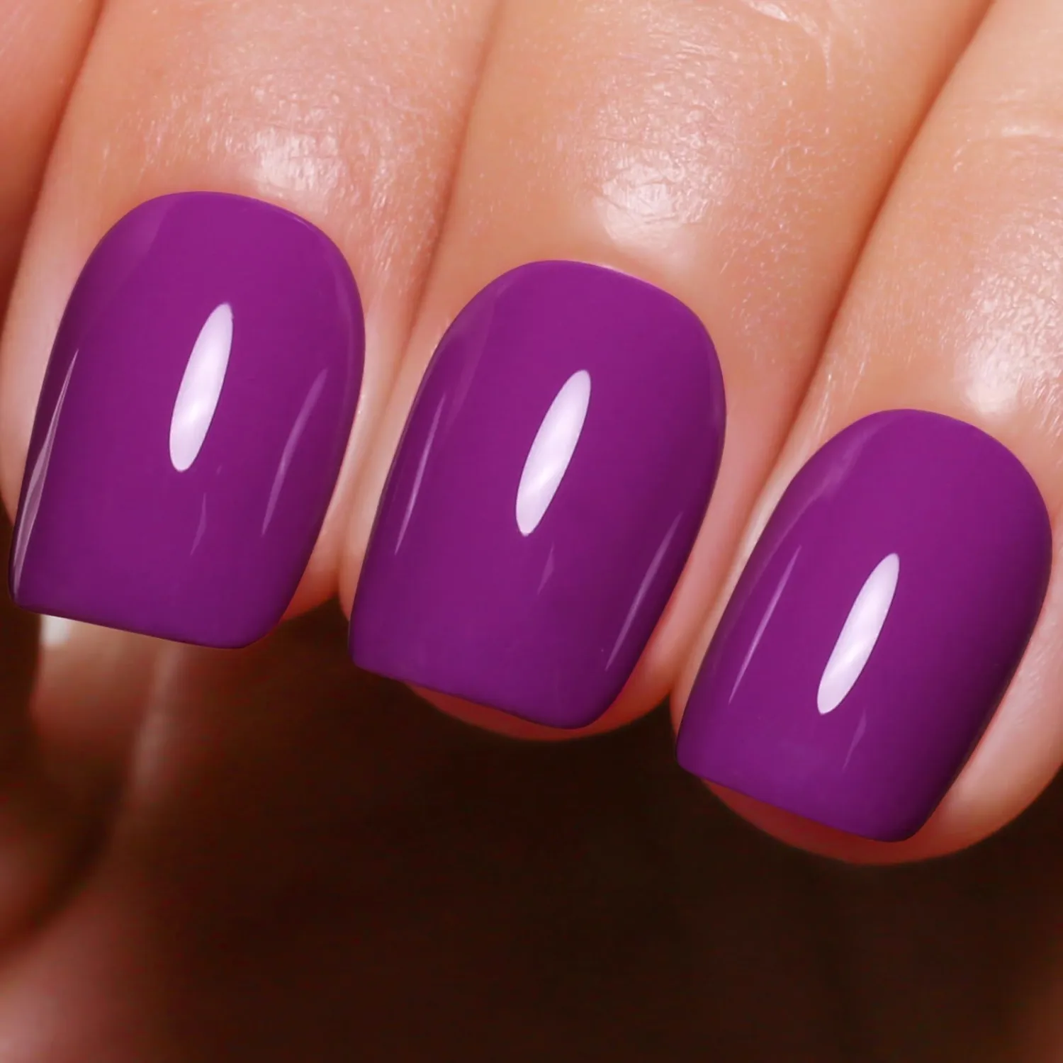 Gel Polish, 0.5 Fl Oz Plum Purple Nail Polish for Autumn Winter - Soak Off LED UV Nail Art Starter for Manicure Salon DIY