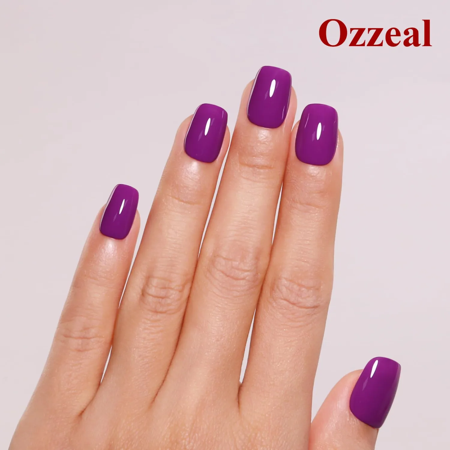 Gel Polish, 0.5 Fl Oz Plum Purple Nail Polish for Autumn Winter - Soak Off LED UV Nail Art Starter for Manicure Salon DIY