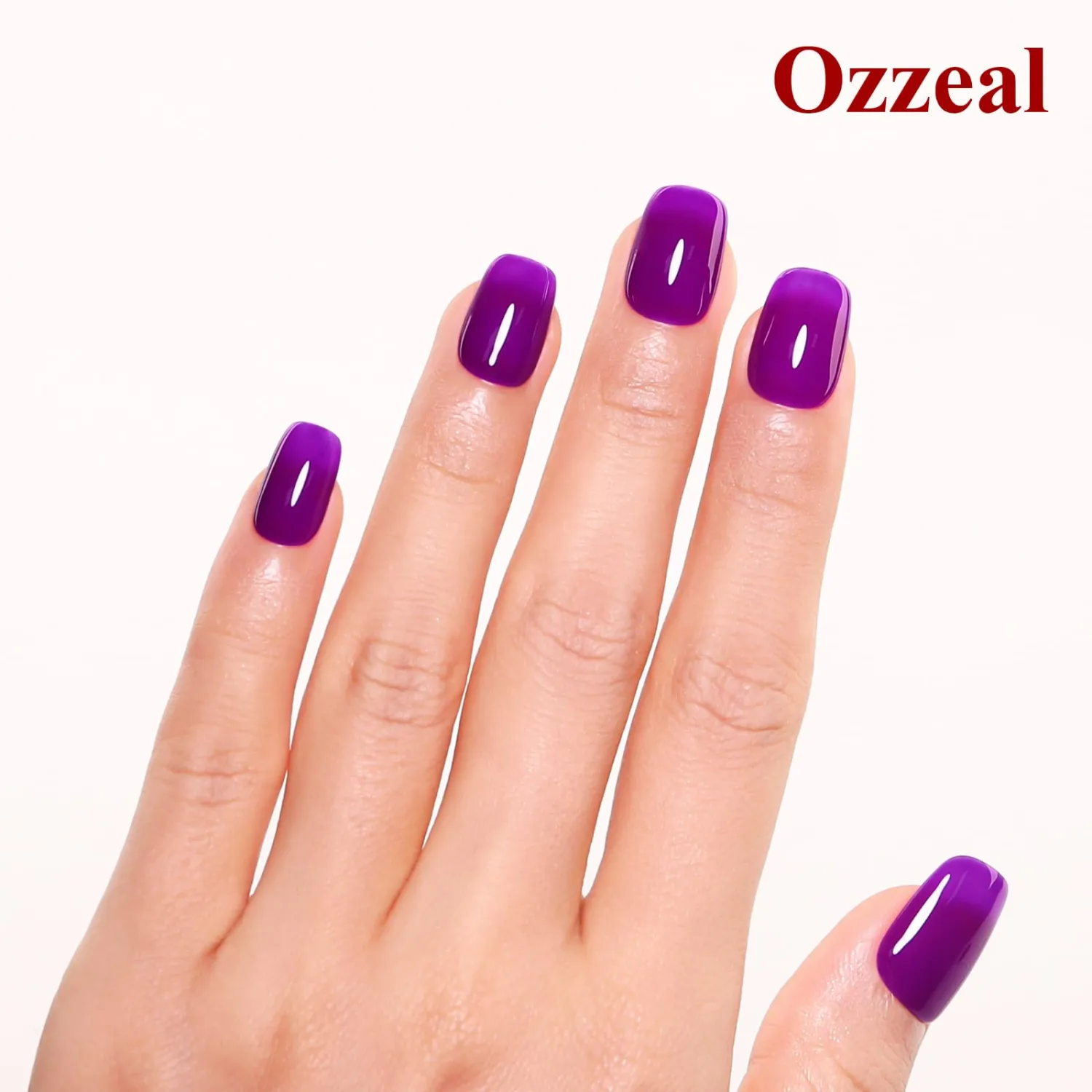 Gel Polish, 0.5 Fl Oz Deep Purple Nail Polish for Spring Summer - Soak Off LED UV Nail Art Starter for Manicure Salon DIY