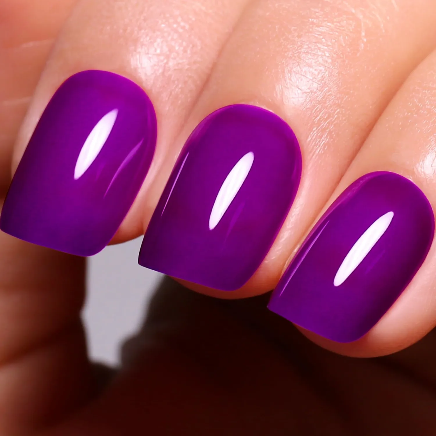 Gel Polish, 0.5 Fl Oz Deep Purple Nail Polish for Spring Summer - Soak Off LED UV Nail Art Starter for Manicure Salon DIY