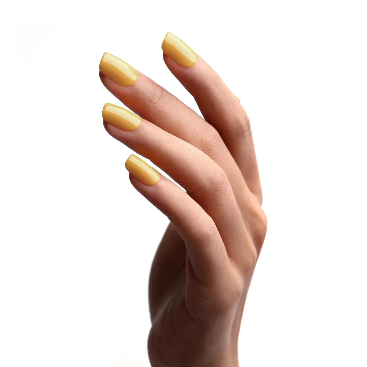 Gel Polish - 15ml Honey Yellow Nail Polish for Autumn Winter - Soak off LED UV Nail Art Starter - Manicure Salon DIY at Home for Girls and Women