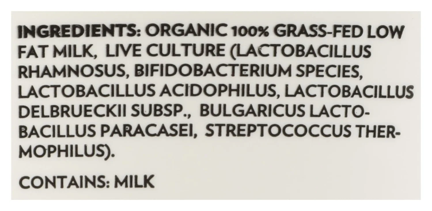ALEXANDRE FAMILY FARMS Organic Plain A2 Low Fat Yogurt, 24 OZ