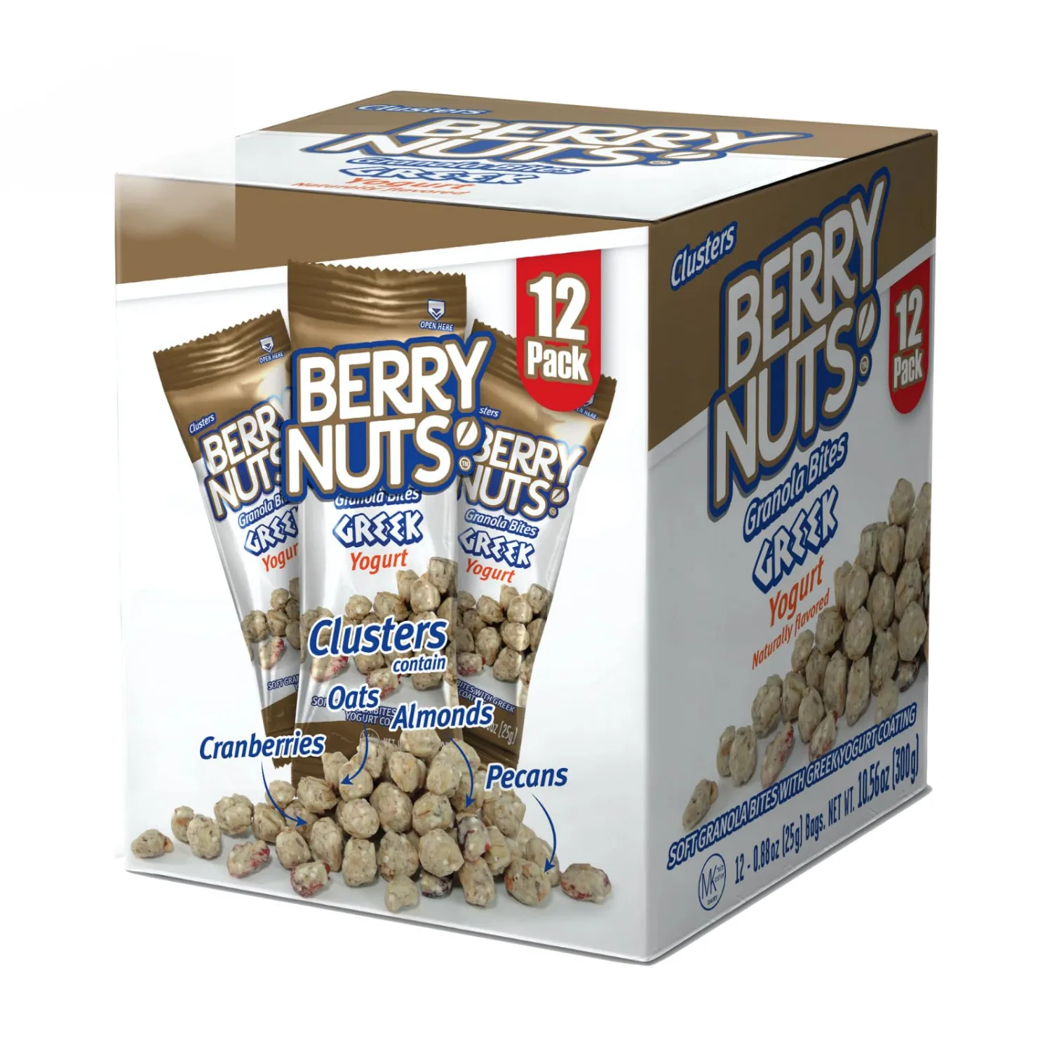 Berry Nuts Greek Yogurt Granola Bites 12 Pack (12x 0.88 Oz)