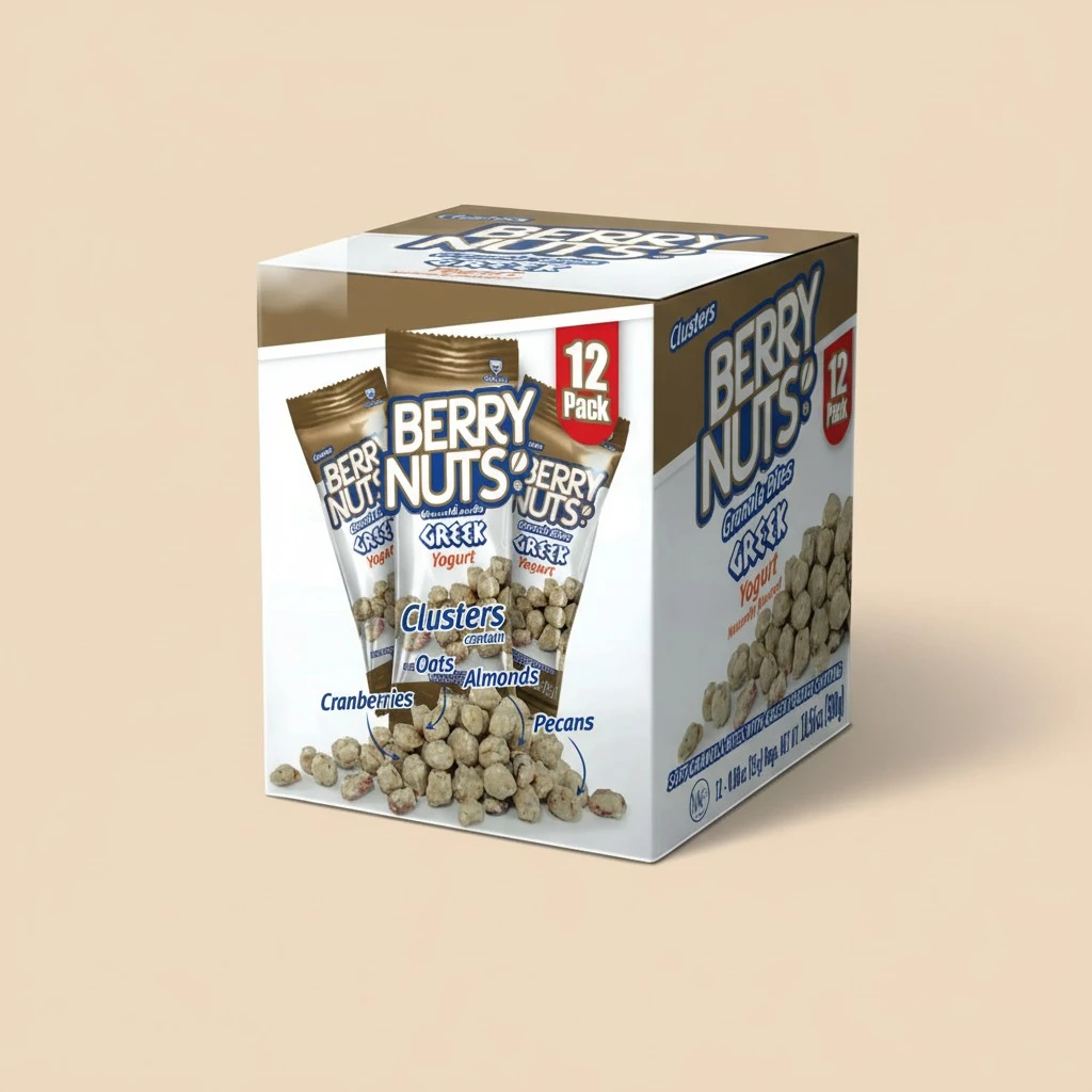 Berry Nuts Greek Yogurt Granola Bites 12 Pack (12x 0.88 Oz)