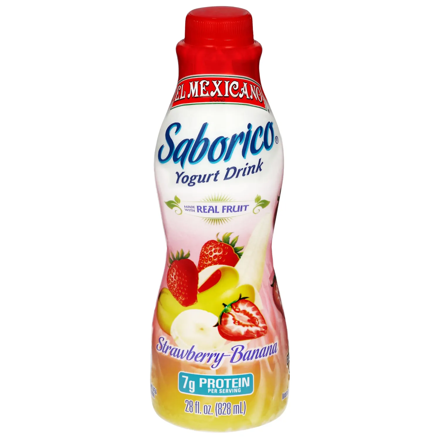 El Mexicano, Drinkable Yogurt Strawberry Banana, 28 Ounce