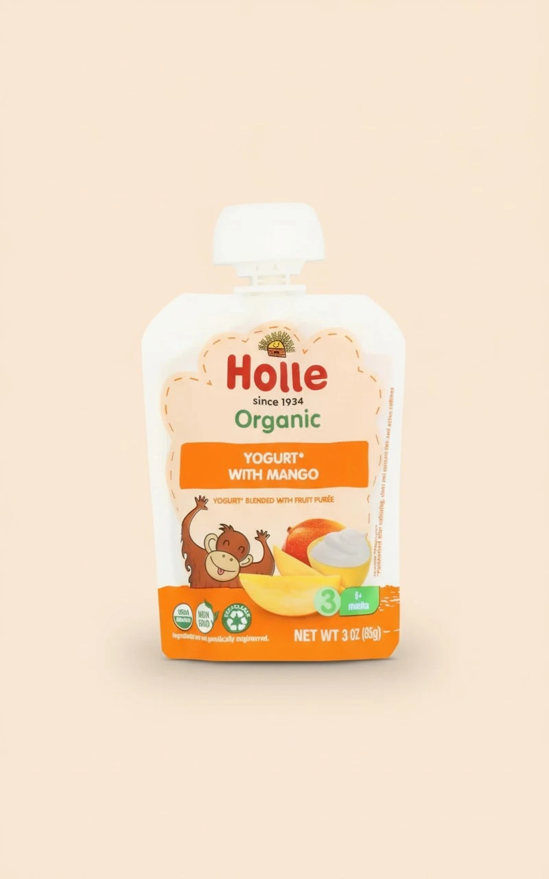 Holle Organic Mango with Yogurt Baby Food, 3 OZ