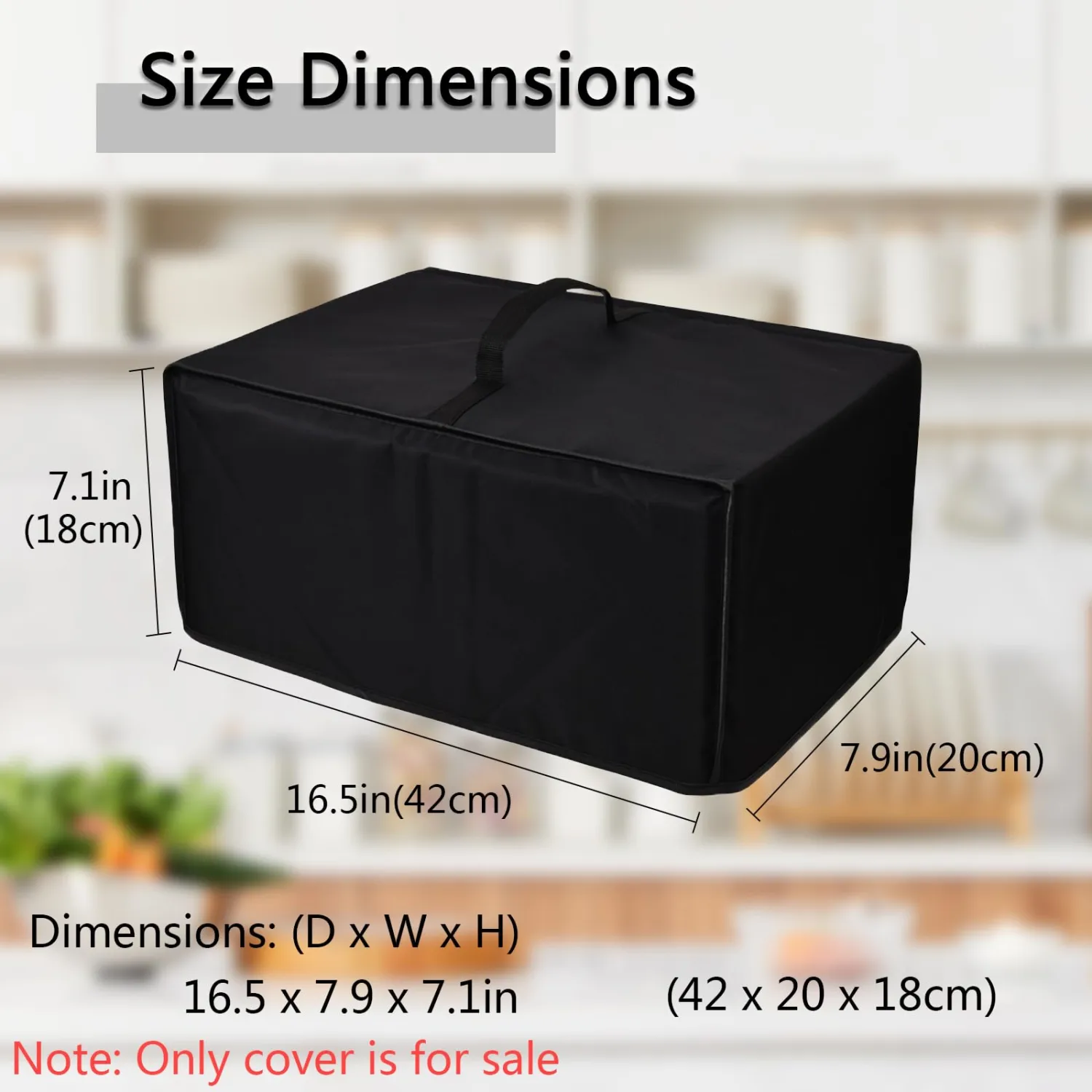 Dust Cover for Ultimate Yogurt Maker, Heavy Duty Heat-resistant Waterproof Protective Greek Yogurt Maker Cover Case Compatible with Ultimate Probiotic Yogurt Maker NEWUYM2.2 (Black)