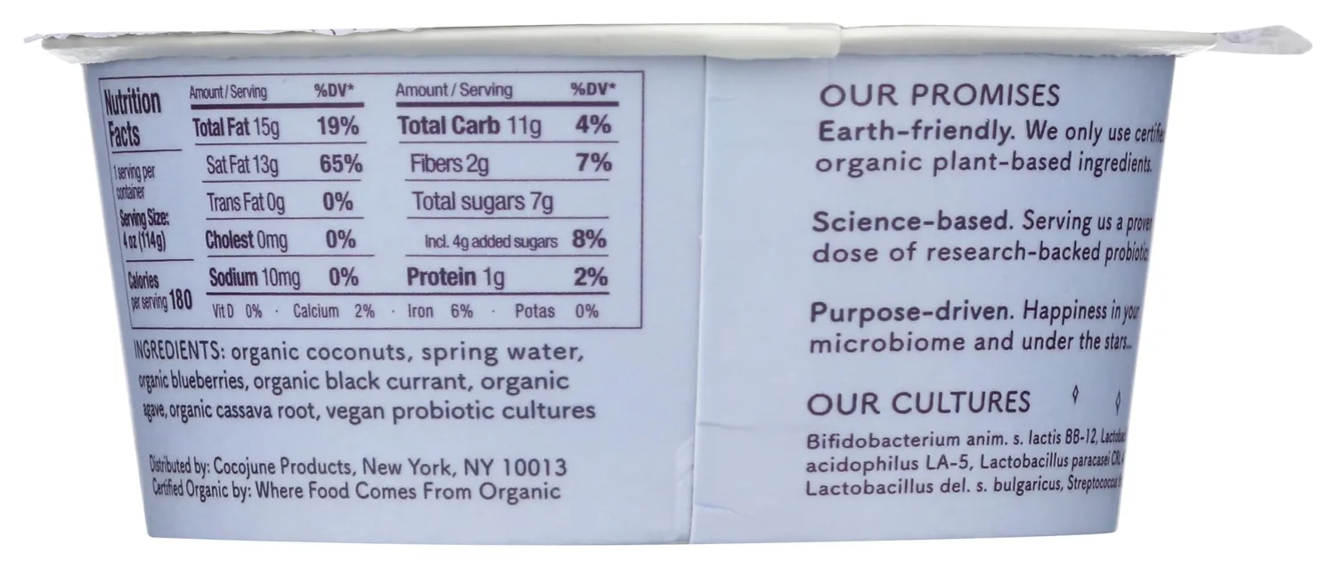 Cocojune Organic Mixed Berry Coconut Yogurt, 4 OZ