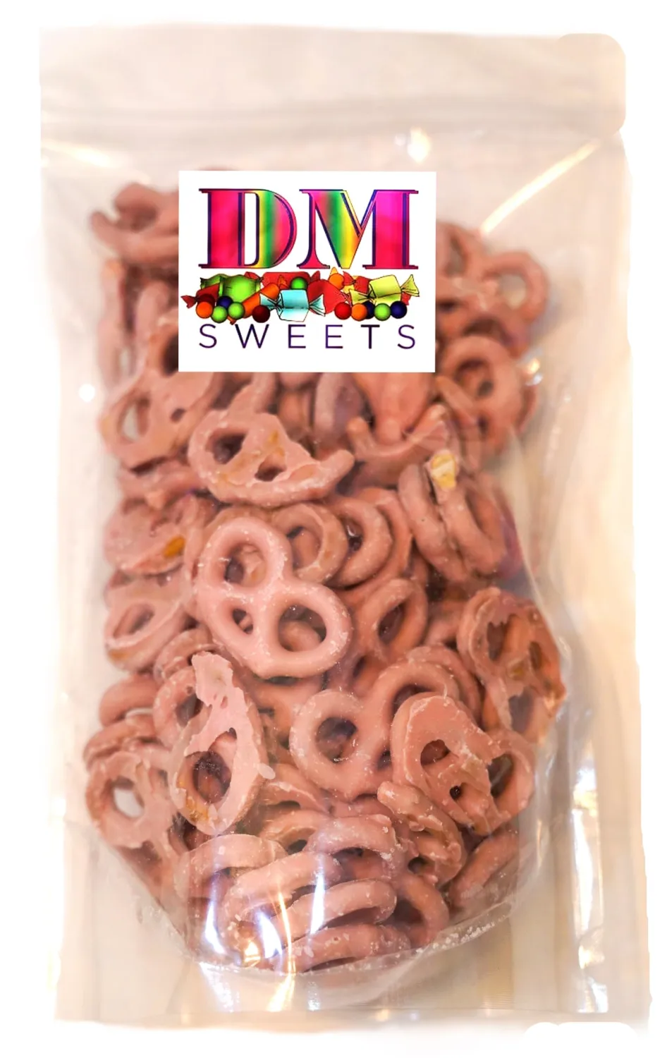 Strawberry Yogurt Coated Pretzels - 1 lb of Fresh Gourmet Sweet Creamy Covered Dipped Pretzels in Resealable Bag to Ensure Freshness
