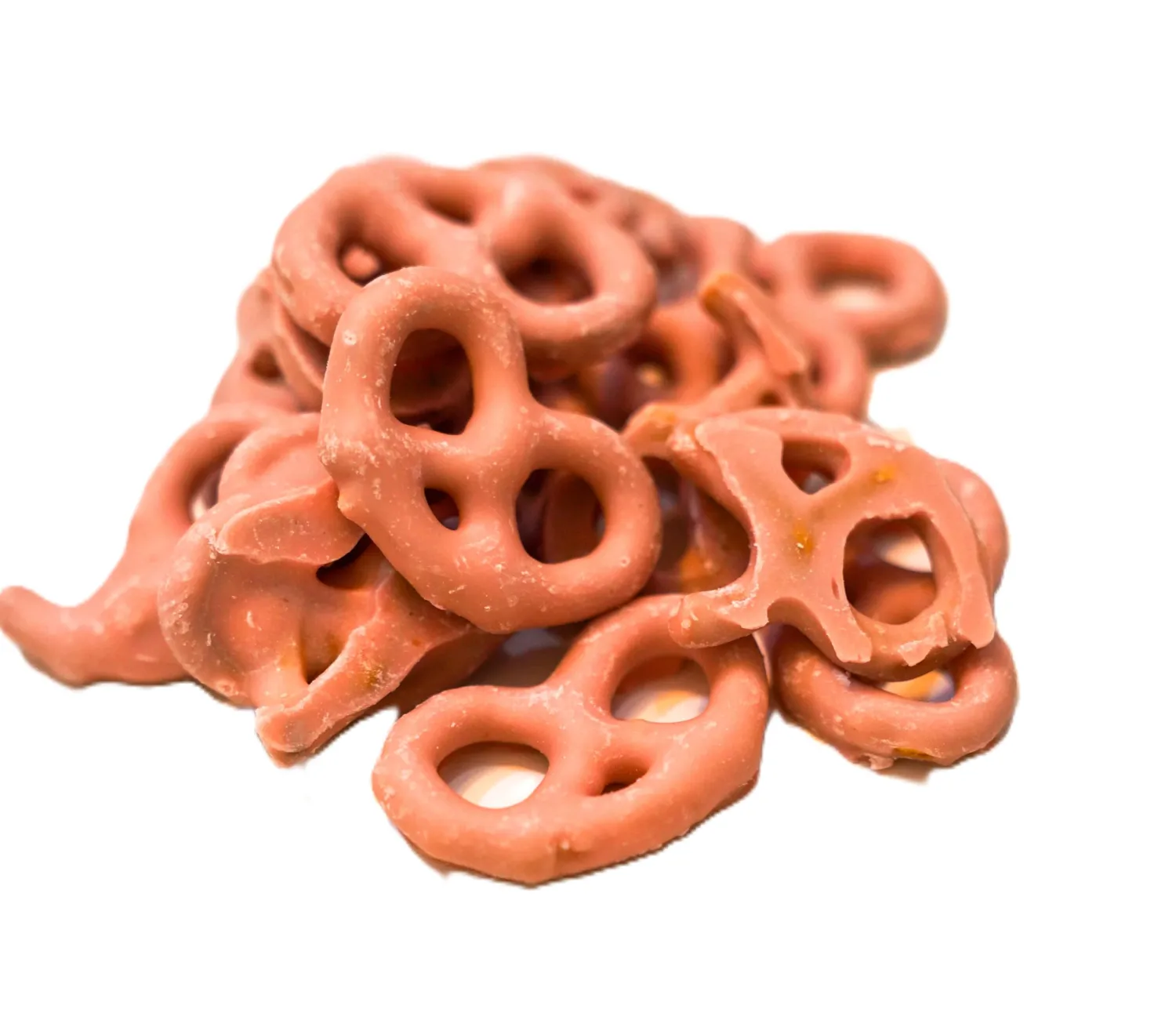 Strawberry Yogurt Coated Pretzels - 1 lb of Fresh Gourmet Sweet Creamy Covered Dipped Pretzels in Resealable Bag to Ensure Freshness