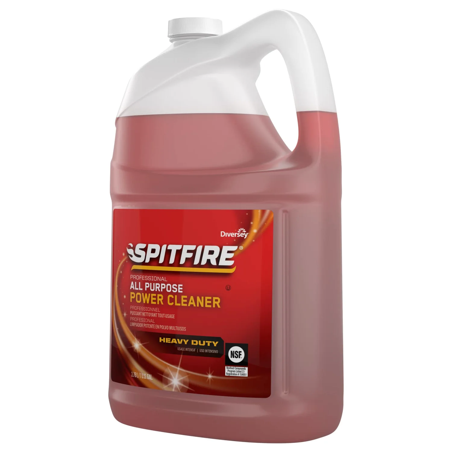 Spitfire CBD540045 Professional All Purpose Power Cleaner, Heavy Duty Degreaser Removes Resin, Paint, Oil, Ink, Gum, Pine Scent, Ready-to-Use Refill, 1-Gallon