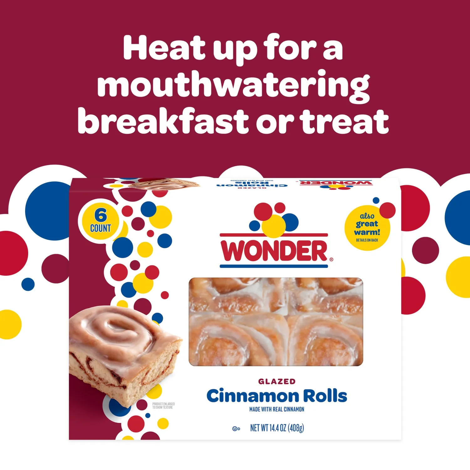 Wonder 6ct Cinnamon Rolls 14.4oz