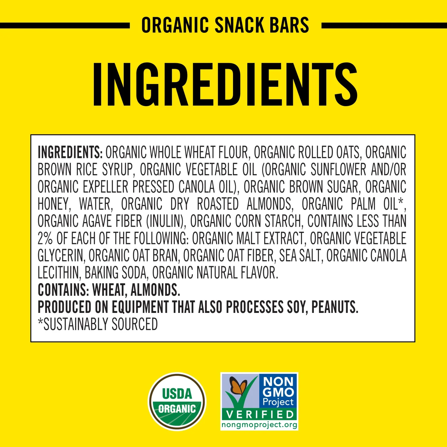 Dave's Killer Bread Oat-Rageous Honey Almond Organic Snack Bars, 4 Individually Wrapped Snack Bars