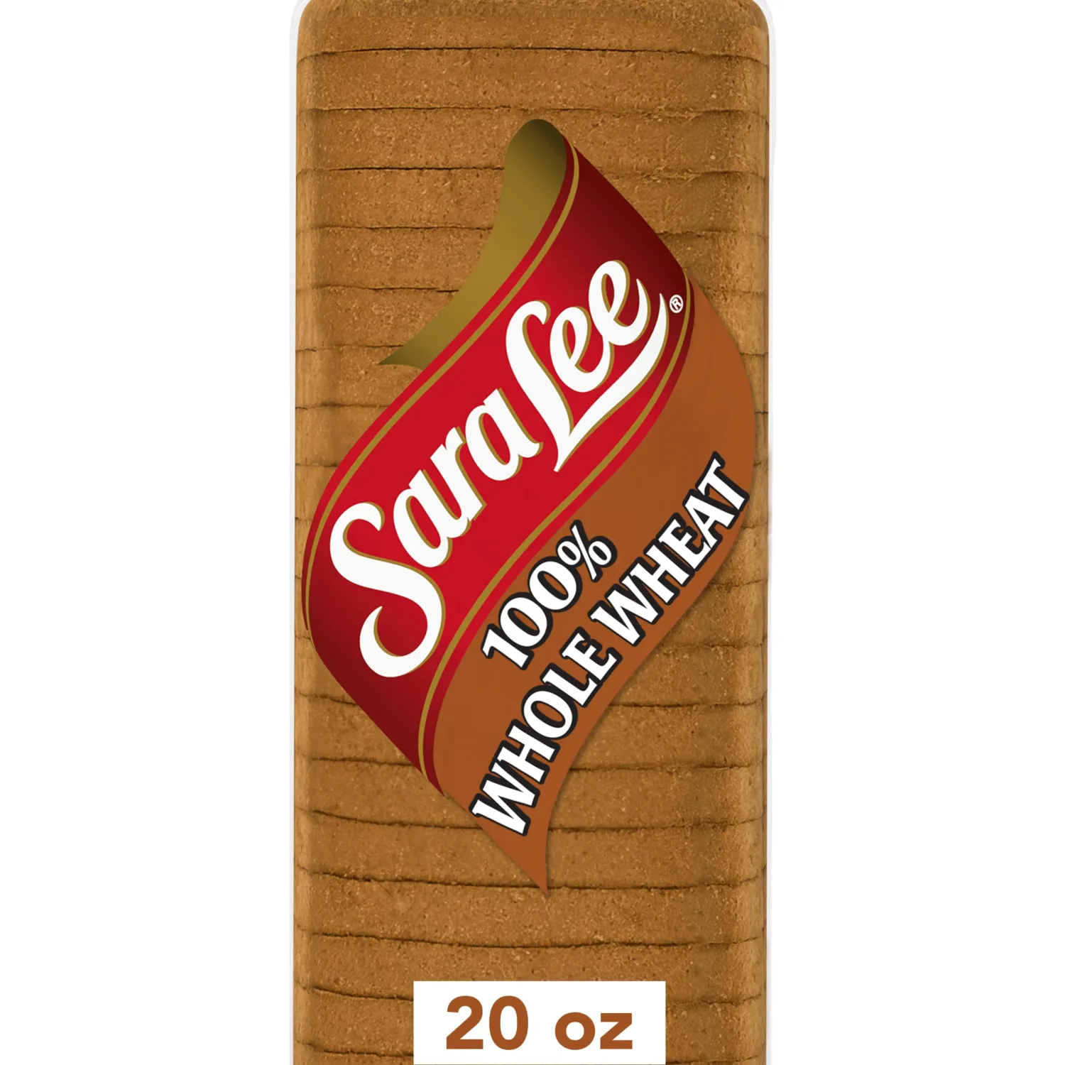 Sara Lee 100% Whole Wheat Sandwich Bread, 20 Oz Loaf of Wheat Bread With No Artificial Colors or Flavors