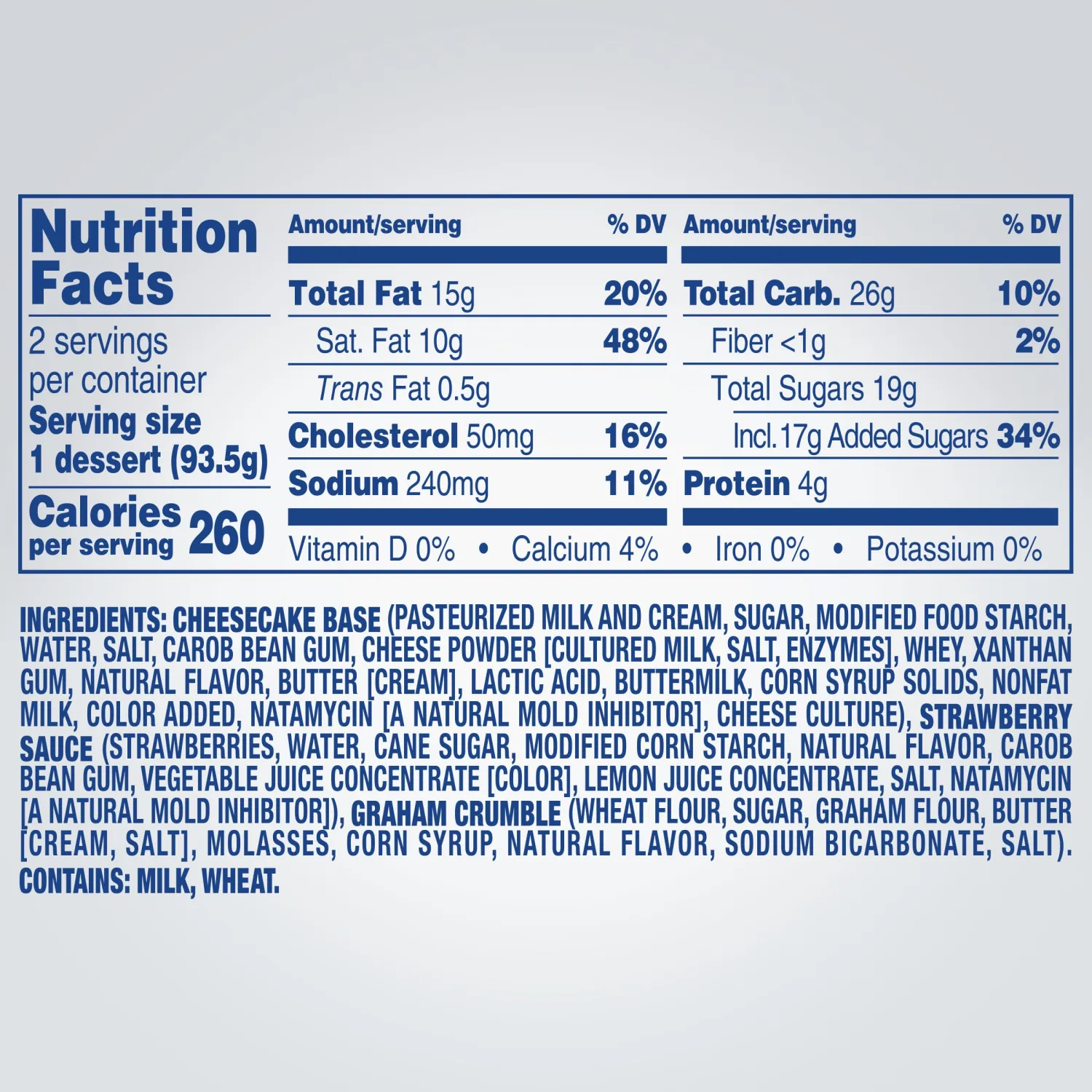 Philadelphia Strawberry Cheesecake Crumbles, 2 ct Pack, 3.25 oz Cups