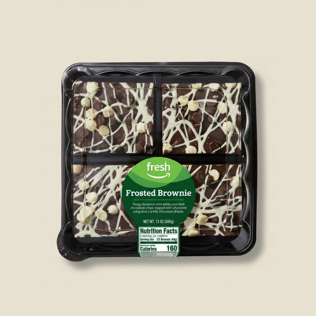 Amazon Fresh, Frosted Brownie, 12 Oz, 4 Count