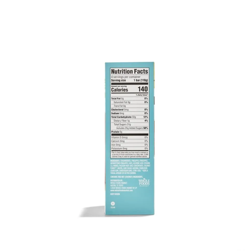 365 by Whole Foods Market, Bar Fruit Caribbean, 16 Fl Oz, 4 Count (Pack of 1)