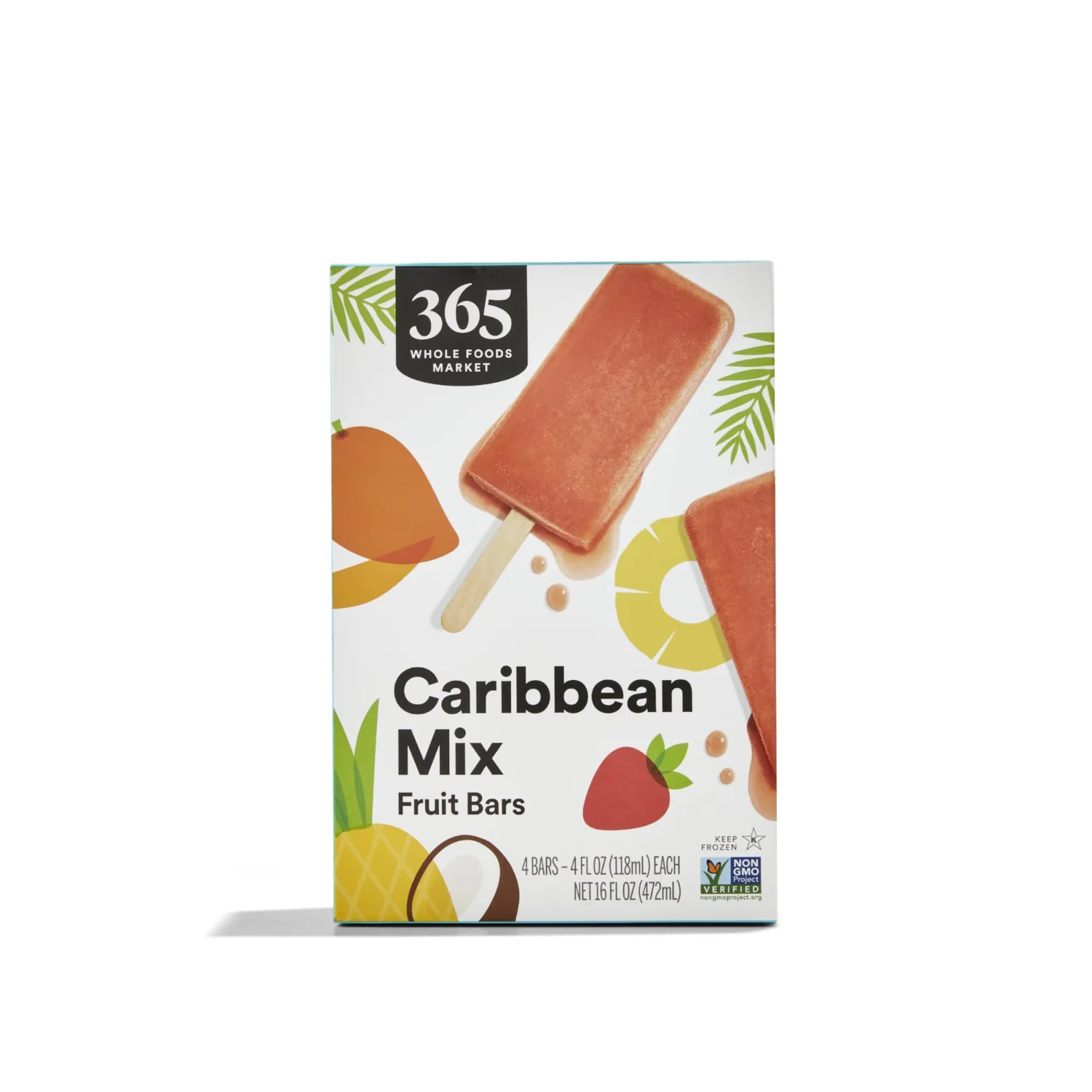 365 by Whole Foods Market, Bar Fruit Caribbean, 16 Fl Oz, 4 Count (Pack of 1)