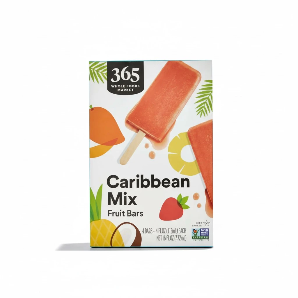 365 by Whole Foods Market, Bar Fruit Caribbean, 16 Fl Oz, 4 Count (Pack of 1)