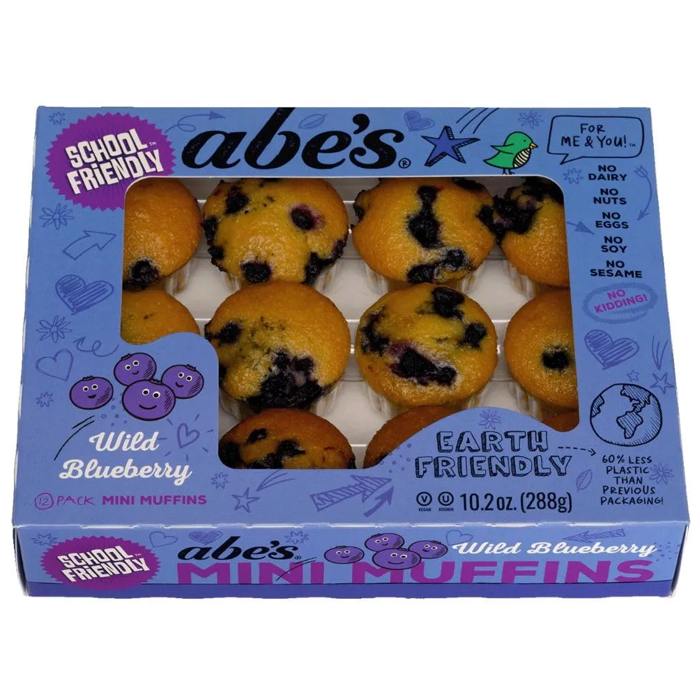 Abe's, Wild Blueberry Smash Mini Muffins (12 Count)