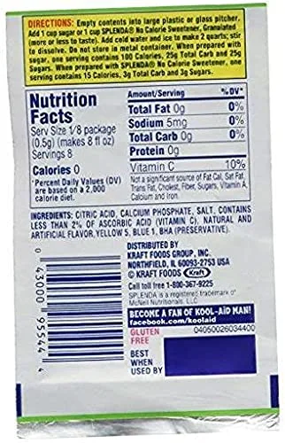 Koolaid lemon lime drink mix (Pack of 6)