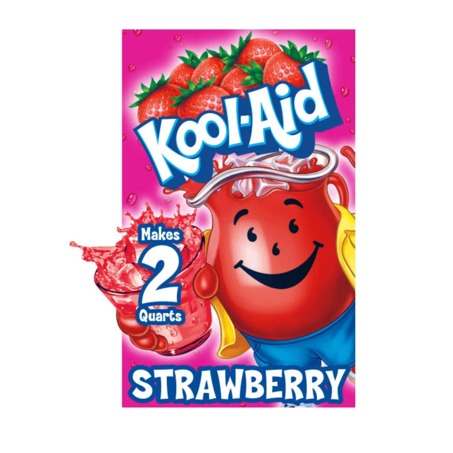 Kool-Aid Unsweetened Strawberry Artificially Flavored Powdered Soft Drink Mix, 0.14 oz Packet