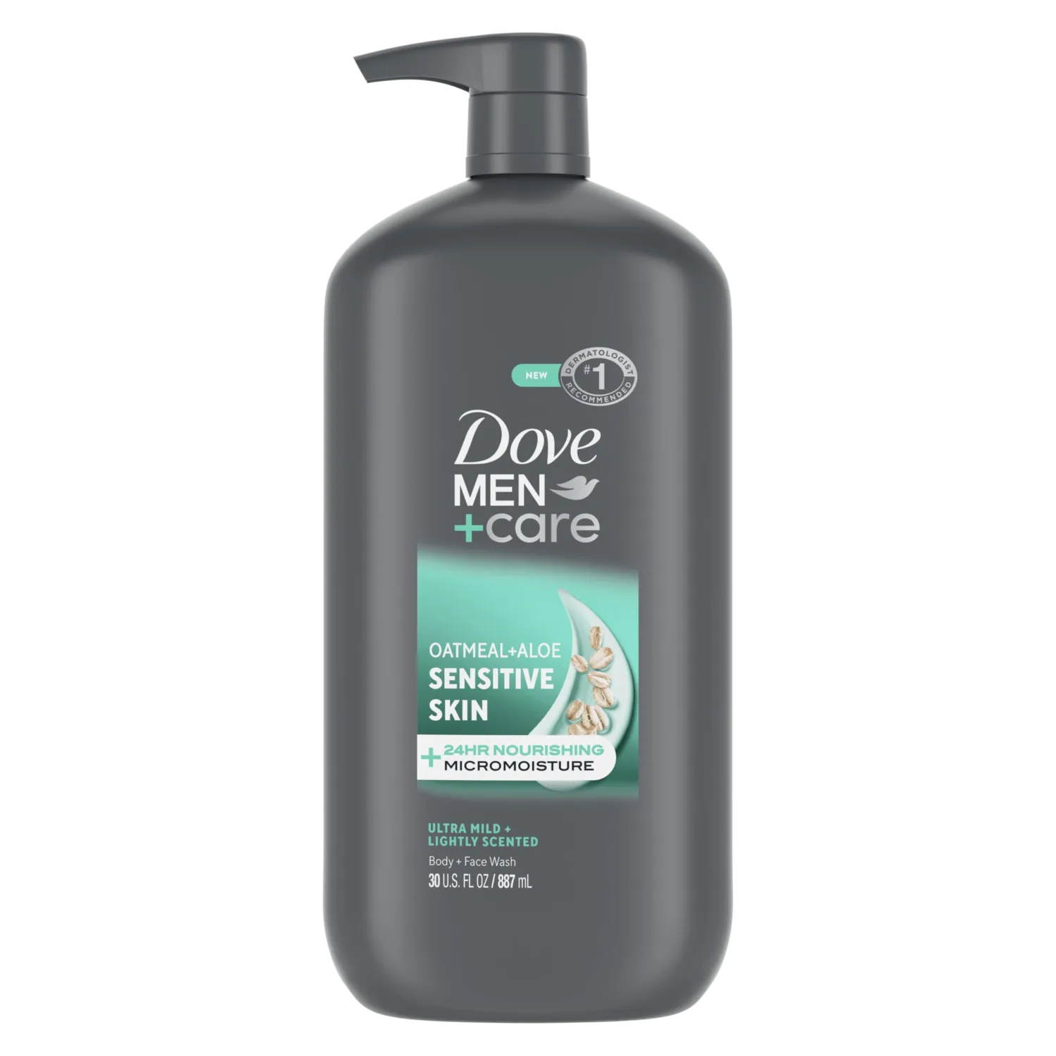 DOVE MEN + CARE Body & Face Wash Sensitive Skin For Hydrated, Smooth Skin - 30 oz
