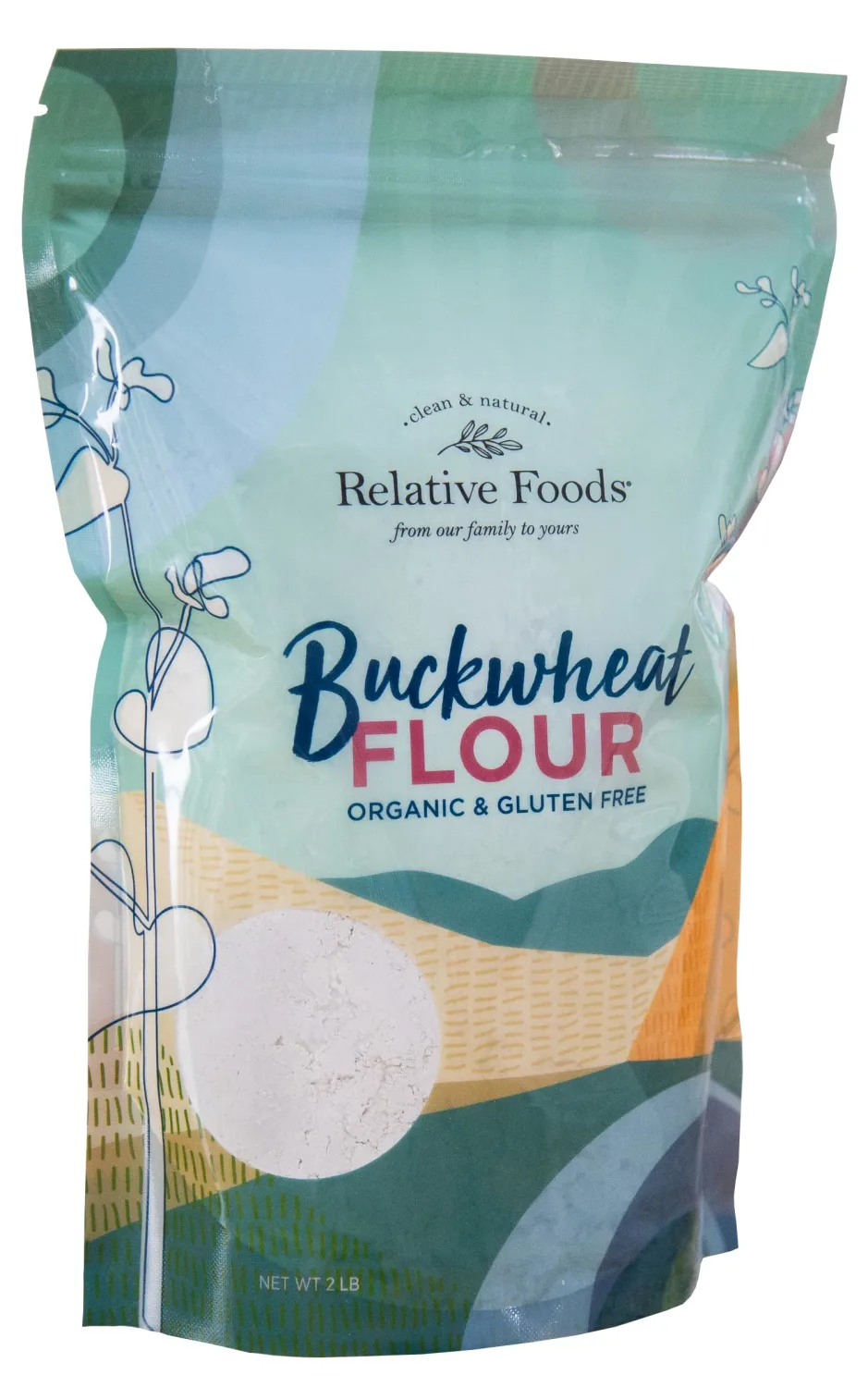 Organic Buckwheat Flour – Naturally Buckwheat Powder – 100% Whole Grain, Non-GMO, High Fiber – Organic Gluten Free Flour Great for Baking, Pancakes, Soba Noodles – 2lb Resealable Bag