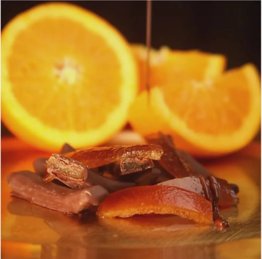 Helena Chocolatier Gourmet NARANJITAS | Covered candied Orange peel slices | covered with dark chocolate |Bittersweet Chocolate 3.5 Oz (100gr)