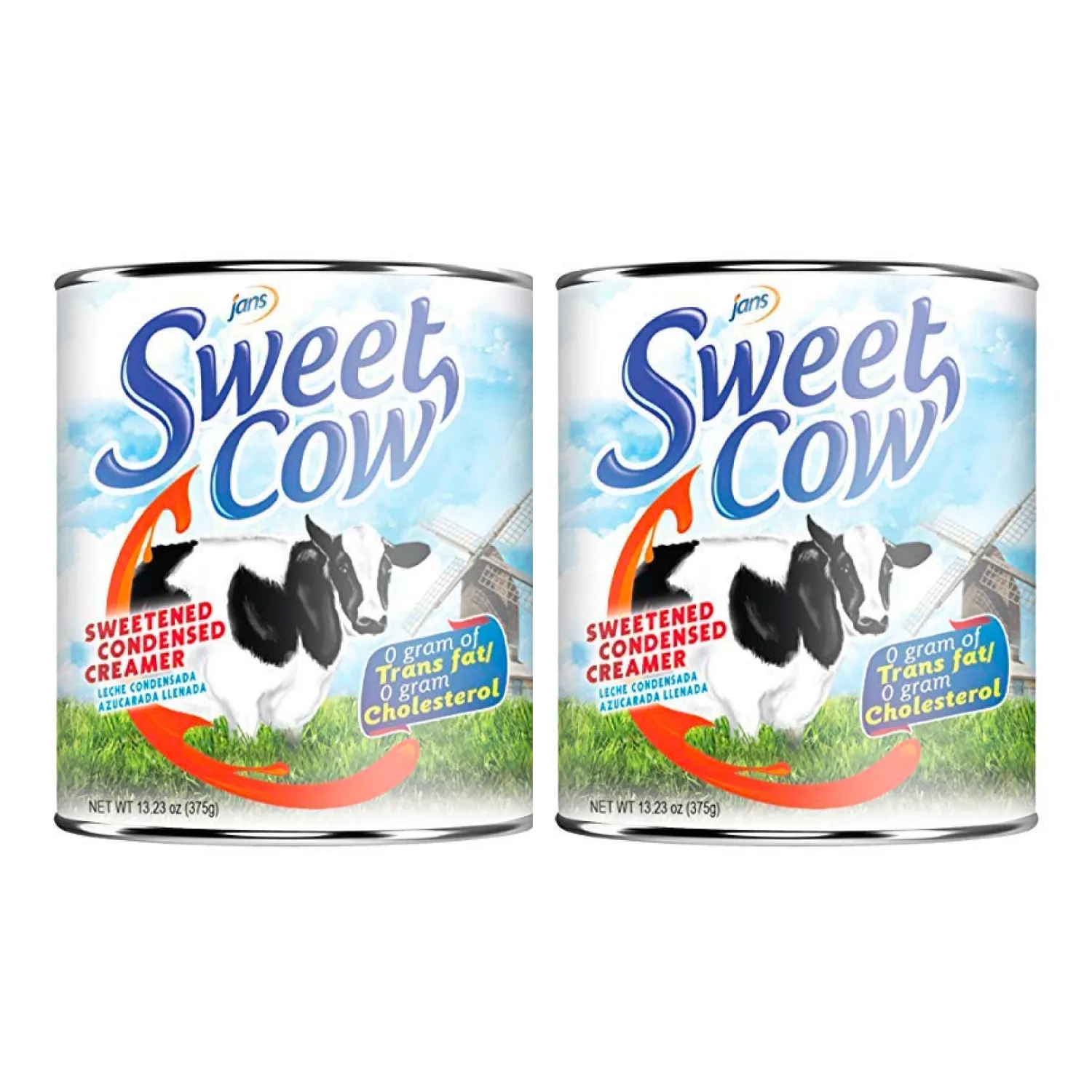 Sweet Cow Condensed Milk, 13.23 Oz (Pack of 2) — Jans Sweetened Condensed Milk Creamer for Baking