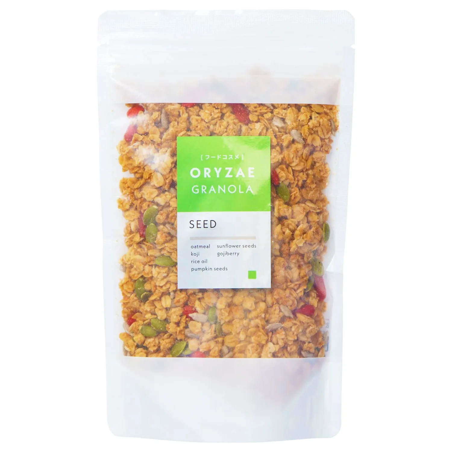 Low Glycemic Koji Granola – Seed Mix | Prebiotic Superfood Cereal Snack | Vegan, Gluten-Free, No Sugar Added | Naturally Sweetened with Fermented Rice Koji | Gut-Friendly, Made in Japan (7oz)