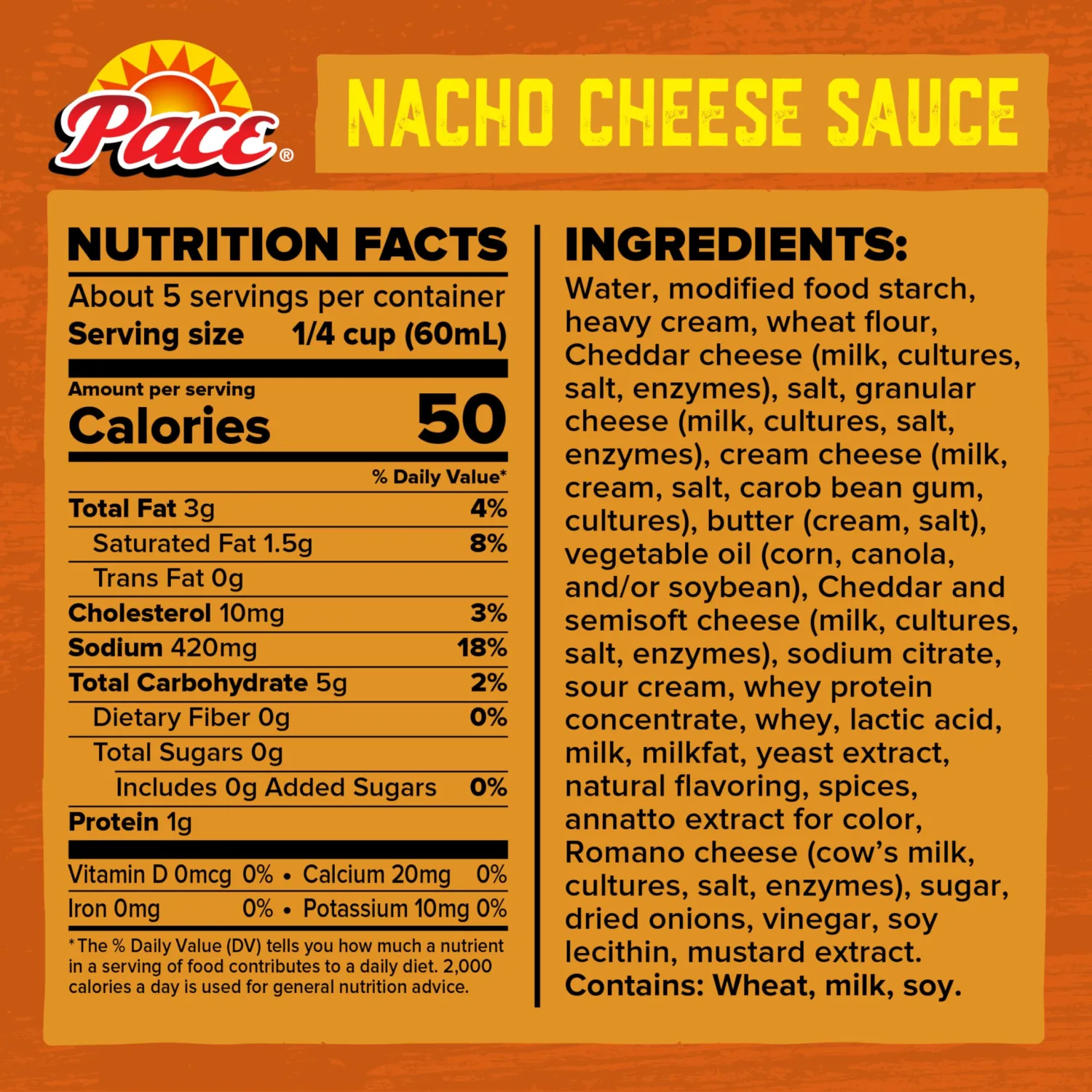 Pace Medium Nacho Cheese Sauce, 10.5 oz (Pack of 4)