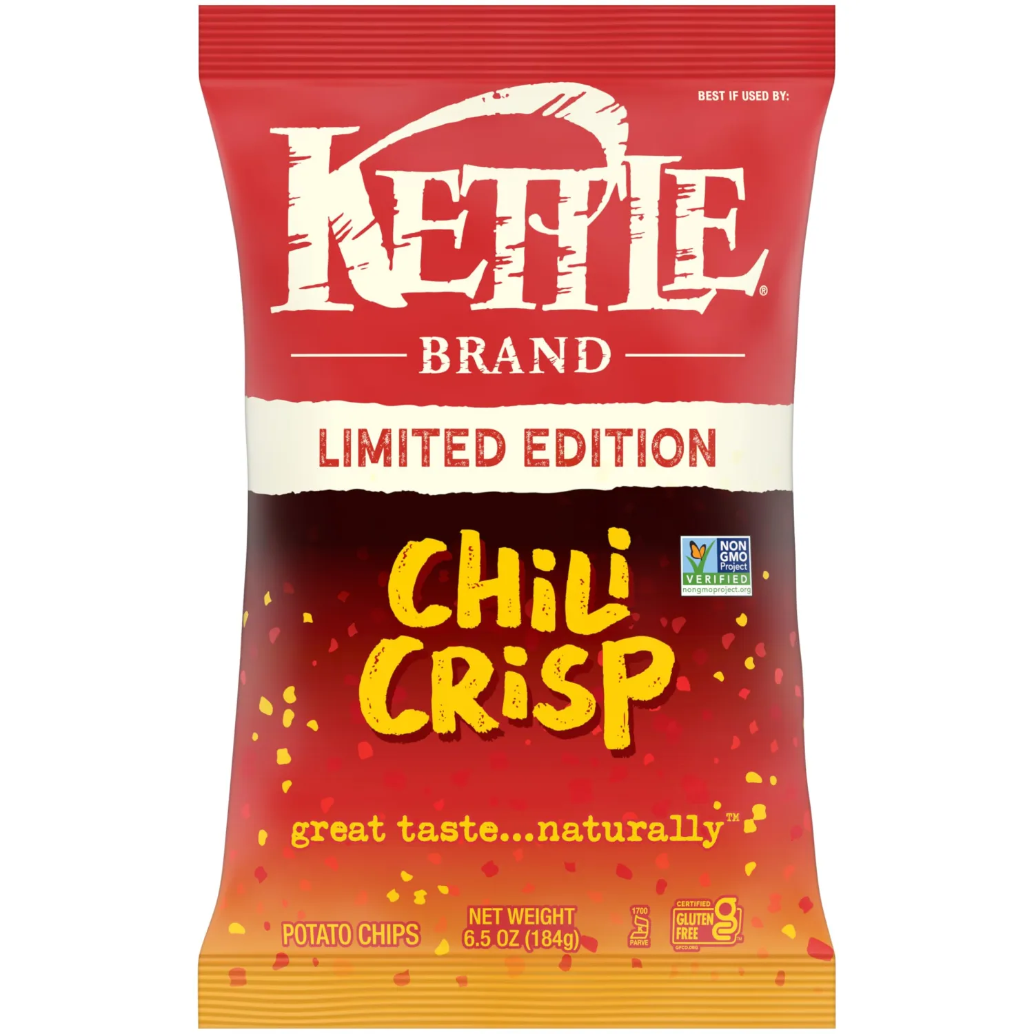 Kettle Brand Chili Crisp Potato Chips, 6.5 Oz Bag