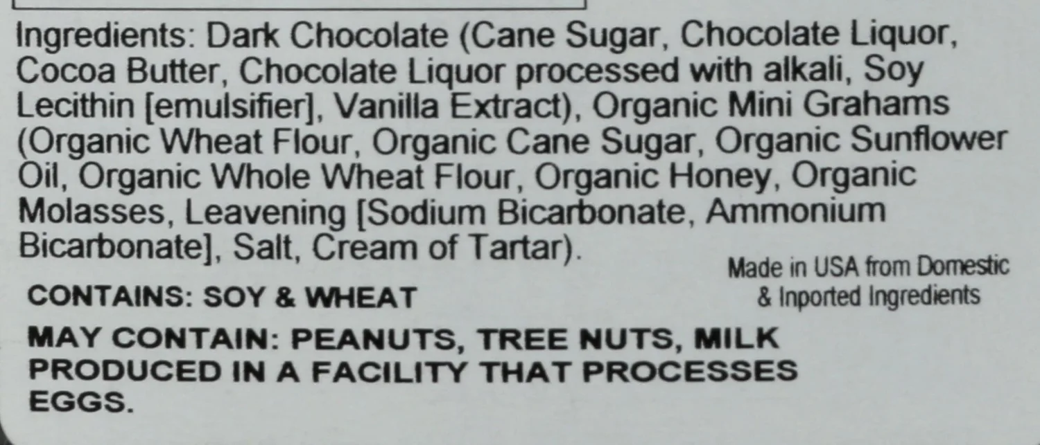 NASSAU CANDY Dark Chocolate Mini Grahams, 11.5 OZ