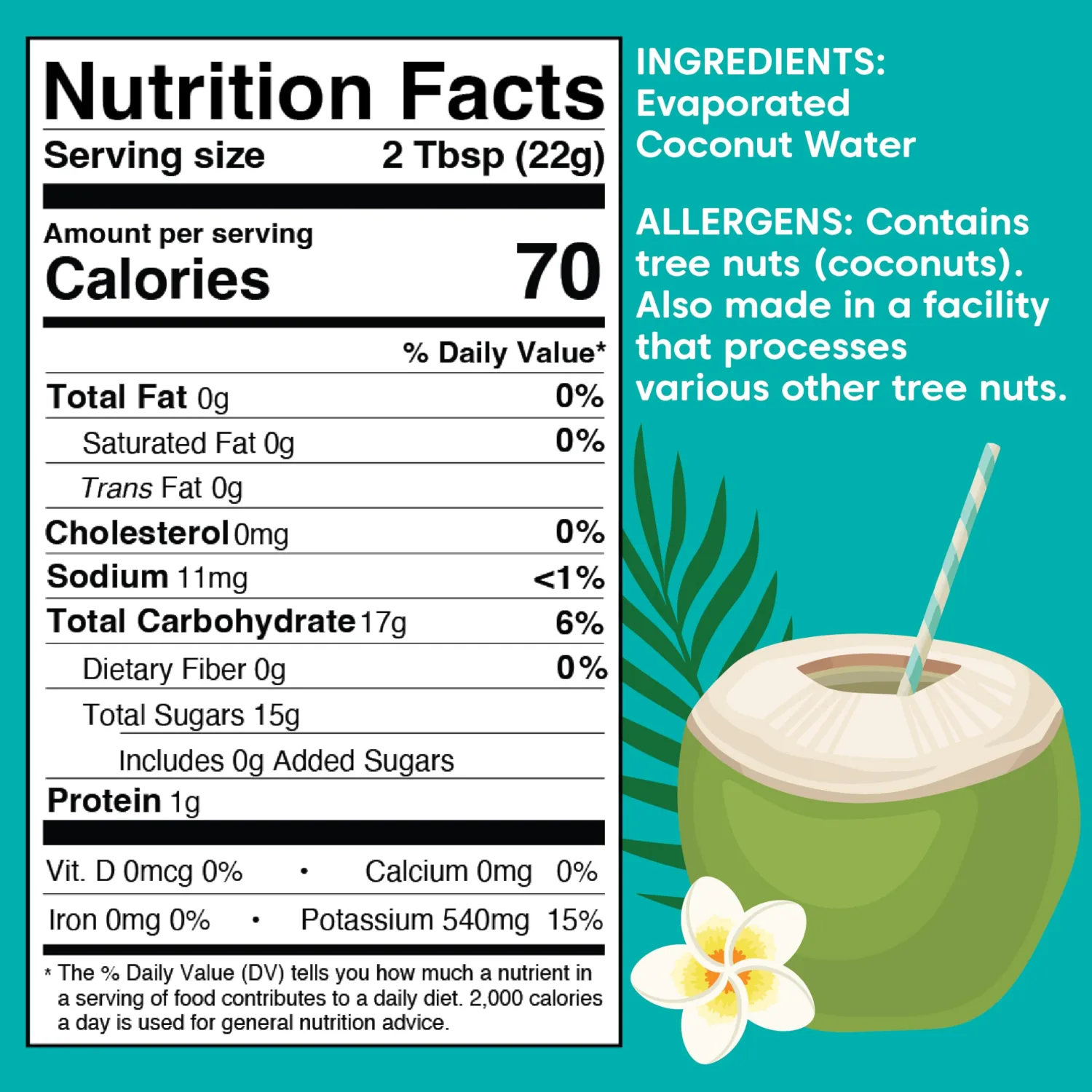 Wilderness Poets, 100% Evaporated Coconut Water Powder - No Maltodextrin, No Fillers, No Additives - 1 Ingredient - Instant Mix (4 Ounce)