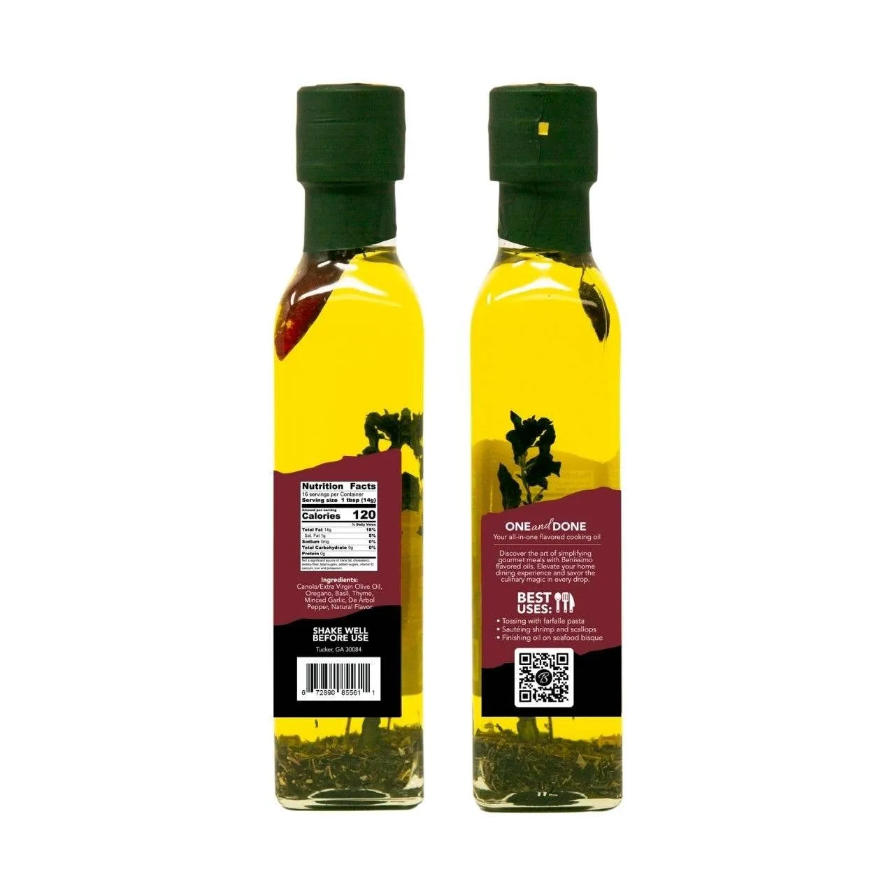 Benissimo Siciliano Herb Infused Oil, All Natural, Farm Fresh Herbs, Sizzle and Drizzle, 8.1 FL Oz