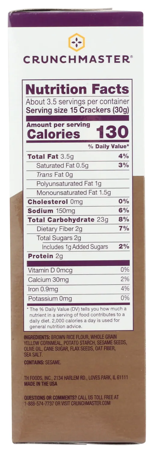 CRUNCHMASTER Sea Salt Multi-Grain Crackers, 3.54 OZ