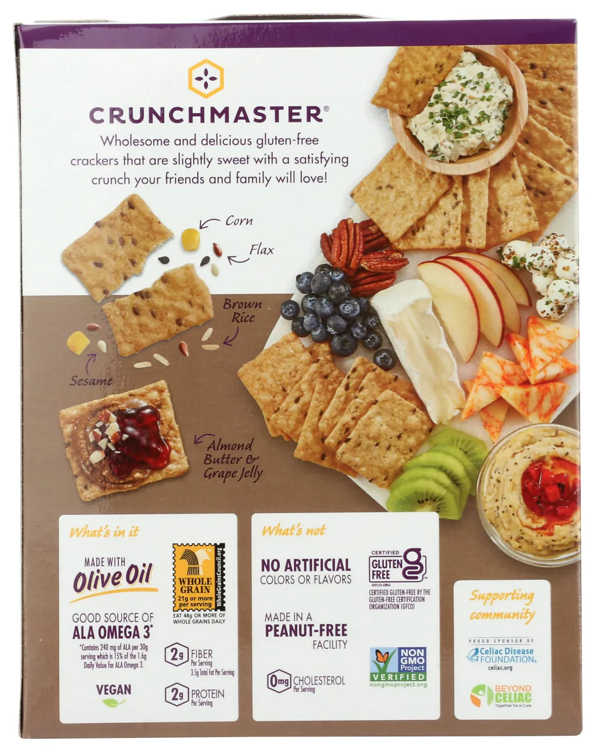 CRUNCHMASTER Sea Salt Multi-Grain Crackers, 3.54 OZ